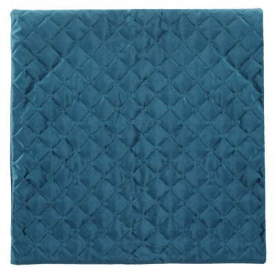 Față de Pernă Dekor Velvet, Albastru, 45x45cm, Model Romburi &amp;icirc;n Relief foto