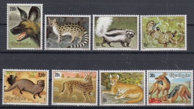 Rwanda 1981 - FAUNA DIVERSA - MNH foto