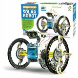 Set solar educational, kit constructie roboti 14 in 1, multicolor
