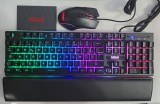 Kit Gaming RedThunder Tastatura QWERTY RGB Iluminata + Mouse M10 Wired Optical 3200 DPI