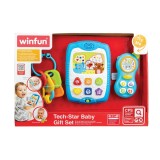 Set 3 jucarii interactive pentru bebelusi Winfun, 3 luni+