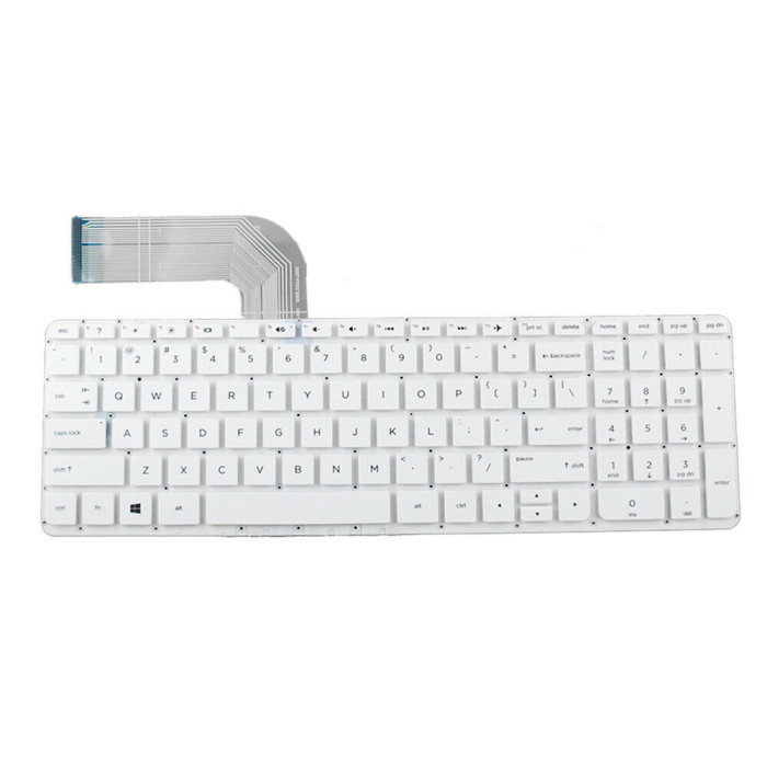 Tastatura Laptop, HP, 15-p095no, fara rama, alba, US