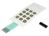 Tastatură cu Membrană 12 Butoane 52mm 2,54mm