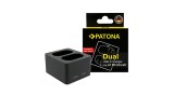 &Icirc;ncărcător dual PATONA pentru Leica Q3 Q4 BP-SCL4 și BP-SCL6 incl. cablu USB-C Seria Standard PATONA