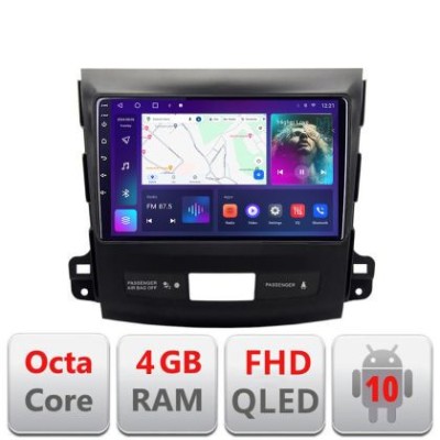 Navigatie Mitsubishi Outlander 2010 B-056 Android Ecran QLED octa core 4+64 carplay android auto KIT-056+EDT-E309V3 v2 CarStore Technology foto