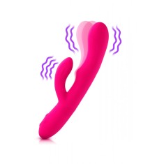 Vibrator Ultra Rabbit FemmeFunn, 21 Moduri Stimulatoare, Silicon Premium, USB, Roz, 24.6 cm