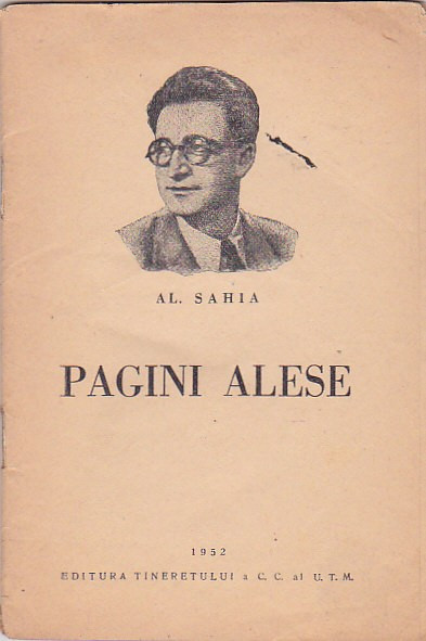 AL. SAHIA - PAGINI ALESE ( 1952 )