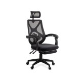 Scaun birou mesh OFF636, ergonomic, suport lombar, tetiera reglabila, mecanism asincron,100 kg