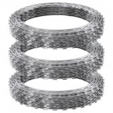 Set 3 role de sarma ghimpata, Otel galvanizat, lungime totala 45 m, Oem