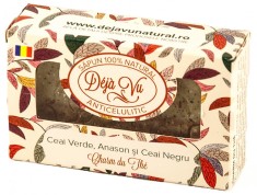 SAPUN NATURAL CU CEAI VERDE SI CEAI NEGRU 90GR