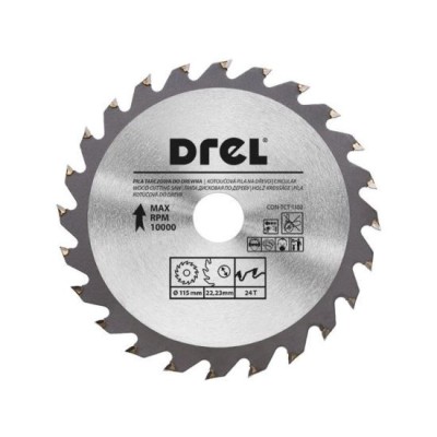 Disc circular vidia, 24 dinti, 115 mm, Drel foto