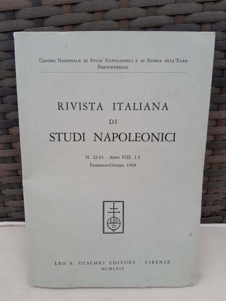 Revista italiana di studi Napoleonici nr.22-23 anno VIII (1969)
