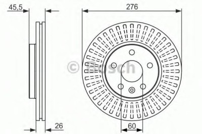 Disc frana CHEVROLET CRUZE (J300) (2009 - 2016) BOSCH 0 986 479 643 foto