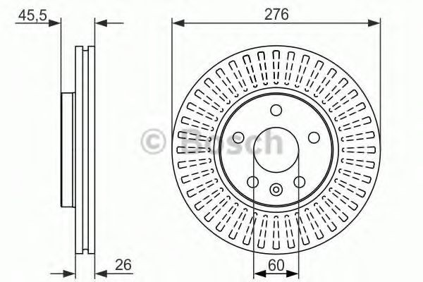 Disc frana OPEL ASTRA J (2009 - 2016) BOSCH 0 986 479 643