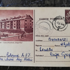 Carte postala Orasul Stalin (Brasov),Cartierul muncitoresc Steagul Rosu,circulat