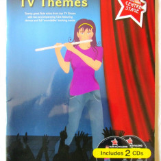 "FLUTE PLAYALONG TV Themes", Carte + 2 CD. In limba engleza