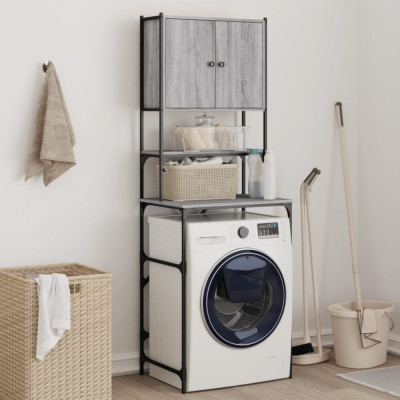 vidaXL Dulap mașină de spălat, gri sonoma, 68x48,5x194 cm foto