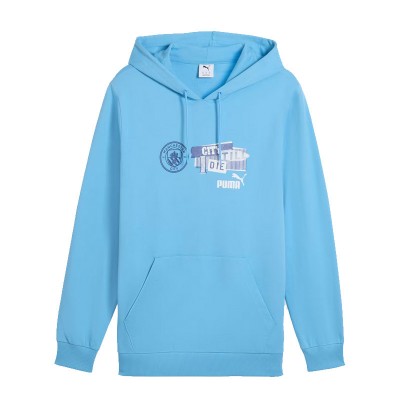 Manchester City hanorac de bărbați cu glugă ftblNRGY blue - XL foto
