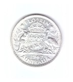 Moneda Australia 1 florin 1947, stare foarte buna, cu luciu