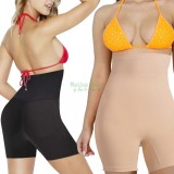 Cumpara ieftin Pantaloni modelatori cu talie &icirc;naltă pentru abdomen - bej, Negru, XXXL, XXXXL