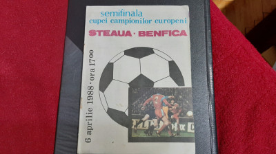 program Steaua - Benfica Lisabona foto