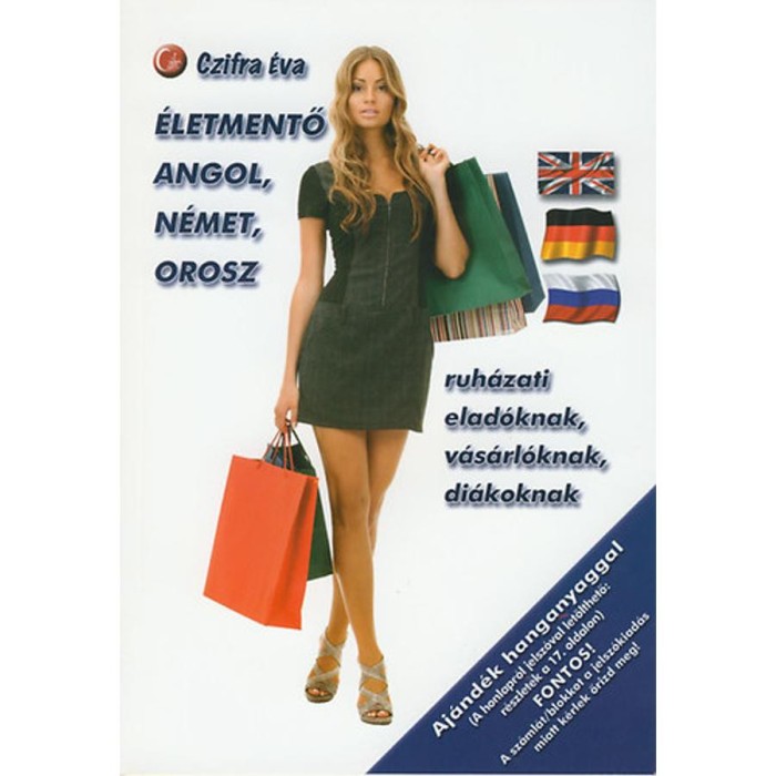 &Eacute;letmentő angol/n&eacute;met/orosz ruh&aacute;zati elad&oacute;knak, v&aacute;s&aacute;rl&oacute;knak, di&aacute;koknak - Czifra &Eacute;va