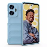 Husa antisoc pentru huawei pura 70 pro, margini striate, magic shield, protectie completa, bleu