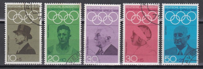 Germania 1968 - Jocurile Olimpice - Mexico City, Stampilat