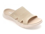 Cumpara ieftin Papuci SKECHERS bej, GO WALK FLEX, din material textil