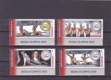 ROMANIA 2021 - MEDALII OLIMPICE 2020, cu tabs in limba romana , MNH - LP 2335, Sport, Nestampilat