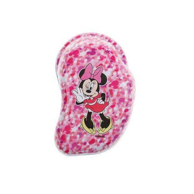 Perie pentru descurcarea parului, pentru copii, model Minnie, 12x7 cm, Roz