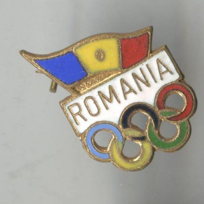 Insigna veche Jocurile Olimpice Olimpiada Romania sport Olimpic varianta 1 foto