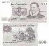 1993 , 500 pesos ( P-153d.3 ) - Chile - stare XF+++