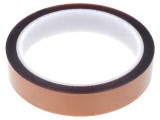 Bandă pentru temperaturi ridicate, grosime 0,06mm, 40% ambră, max. 260&deg;C