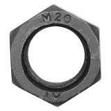 Set 50 piulite hexagonale negre DIN 934 M20x1.5 G10 Breckner