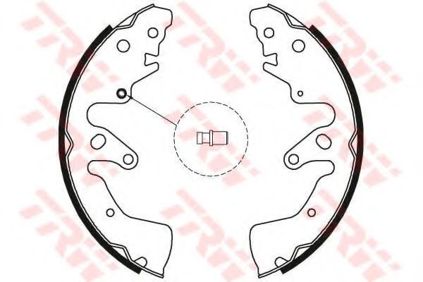 Set saboti frana SUZUKI GRAND VITARA II (JT) (2005 - 2016) TRW GS8801