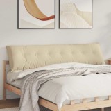 vidaXL Perna pentru spate Crem 200 x 50 cm Țesătură din microfibră 42014992