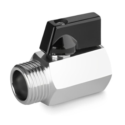 Mini Robinet Sferic din Alamă Cromată 3/8 foto