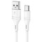CABLU alimentare si date Borofone &quot;BX43&quot;, Fast Charging Data Cable pt. smartphone, USB la USB Type-C 3A, 1m, alb &quot;6931474735607&quot; (timbru verde 0.18 le
