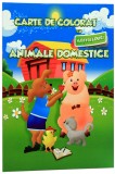 Carte de colorat cu abtibilduri - Animale domestice |