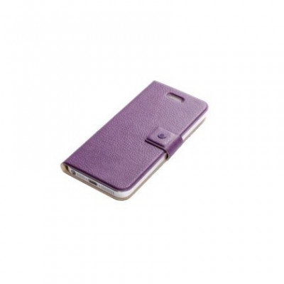 Husa Flip Portmoneu Diario Apple iPhone 5/5S Mov Blister foto