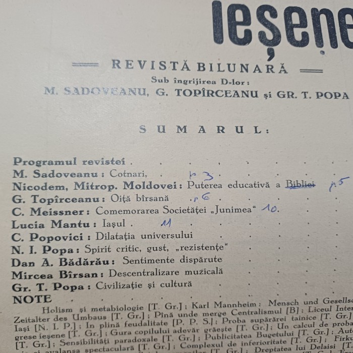 REVISTA INSEMNARI IESENE.ANUL 1-NR.1-1936+NR.1-ANUL 2-1937-S3.