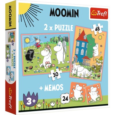 Puzzle Trefl 2In1 Memo Moomin foto