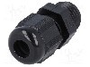 Presetupa poliamida, PG7, IP68, HELUTOP HT-PG, HELUKABEL - HT PG7 RAL9005