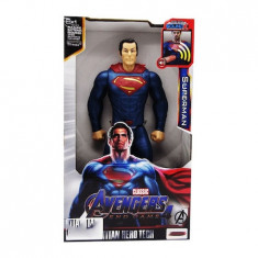 Figurina Superman, Titan Hero, 30 cm, albastru, 3 ani+