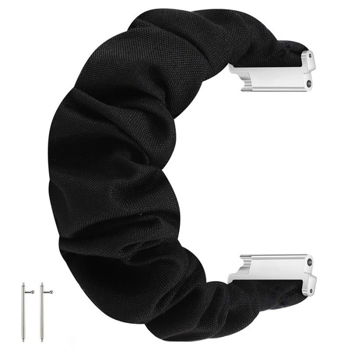 Curea textila elastica, compatibila Samsung Galaxy Watch3 40mm, telescoape Quick Release, Scrunchies 5