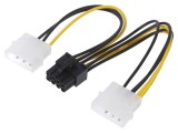 Cablu Alimentare Molex la PCIe 8pin 0,15m