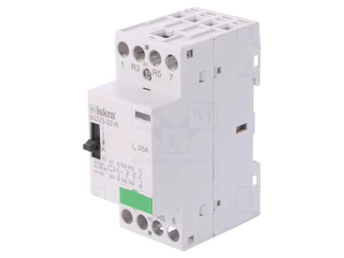 Contactor 4-polari 25A 24VAC/DC