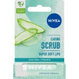 Peeling pentru buze Nivea, Aloe, cu vitamina E, 4.8g