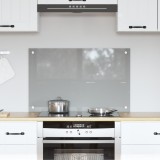 vidaXL Contrablat bucătărie gri deschis 80x50x0.6 cm sticlă securizată